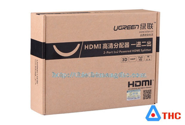 Bộ chia HDMI 1 ra 2 Ugreen